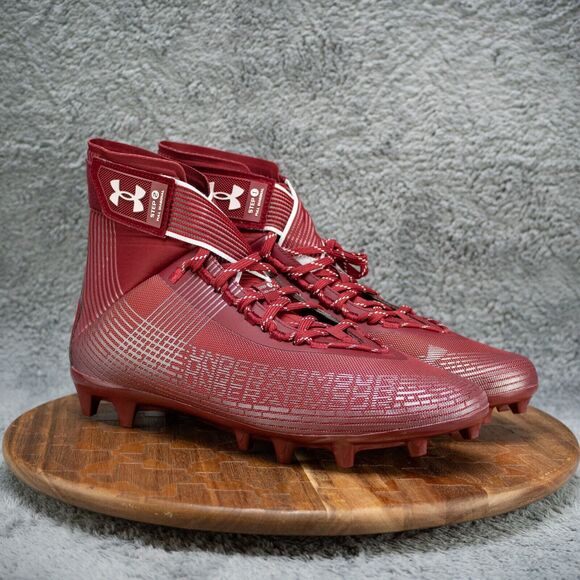Under Armour Football Cleats Men s Size 13 Maroon NWOT